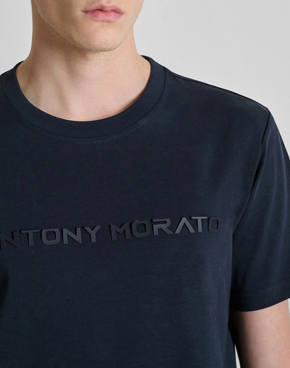 Antony Morato Mmks02646Fa100258 Min Of 6 T-Shirt Regular Fit Μπλούζα Ανδρικό Ks02646Fa100258-7139 Navyblue ανδρικά ρούχα μπλούζες Politikos Shop 