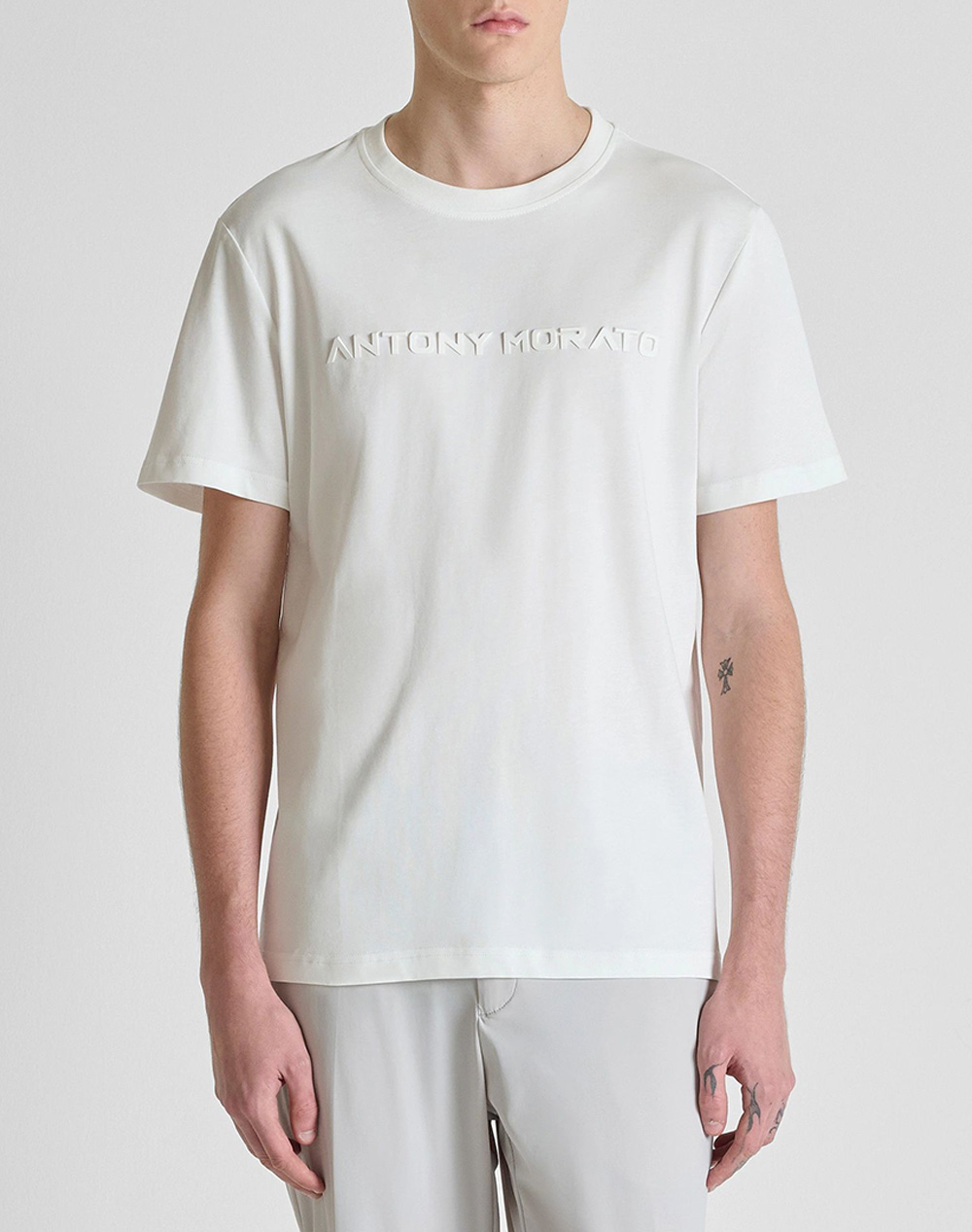 ANTONY MORATO MMKS02646FA100258 MIN OF 6 T-SHIRT REGULAR FIT ΜΠΛΟΥΖΑ ΑΝΔΡΙΚΟ KS02646FA100258-1011 OffWhite