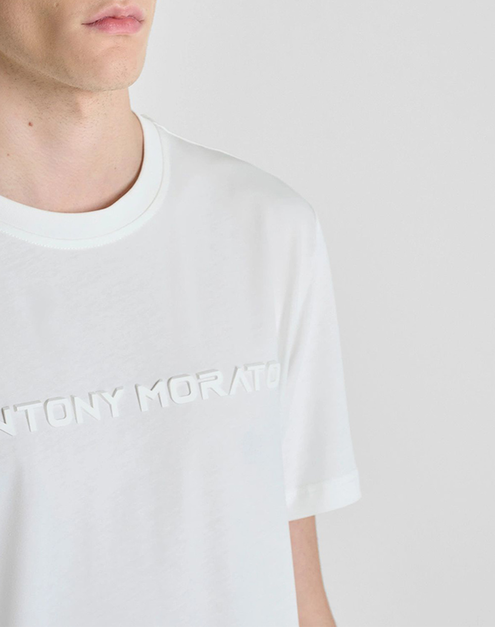Antony Morato Mmks02646Fa100258 Min Of 6 T-Shirt Regular Fit Μπλούζα Ανδρικό Ks02646Fa100258-1011 Offwhite ανδρικά ρούχα μπλούζες Politikos Shop 