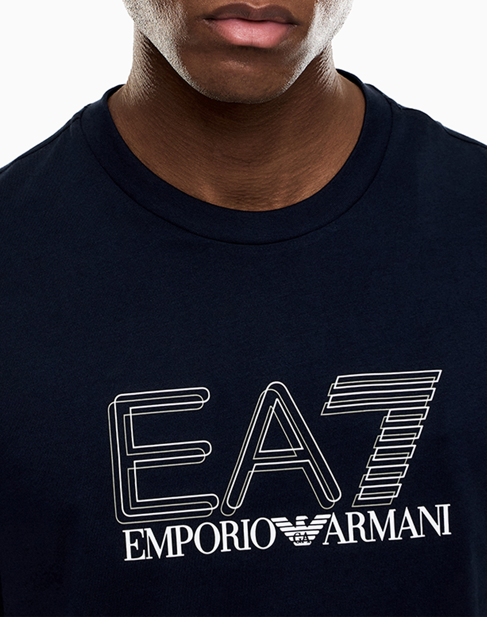 Ea7 T-Shirt 7M001307Af10375-Ub102 Darkblue ανδρικά ρούχα μπλούζες Politikos Shop Πολιτικός