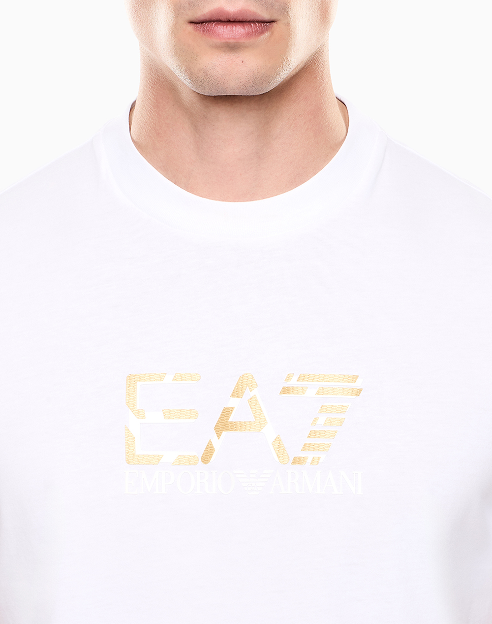 Ea7 T-Shirt 7M001562Af17789-U0002 White ανδρικά ρούχα μπλούζες Politikos Shop Πολιτικός