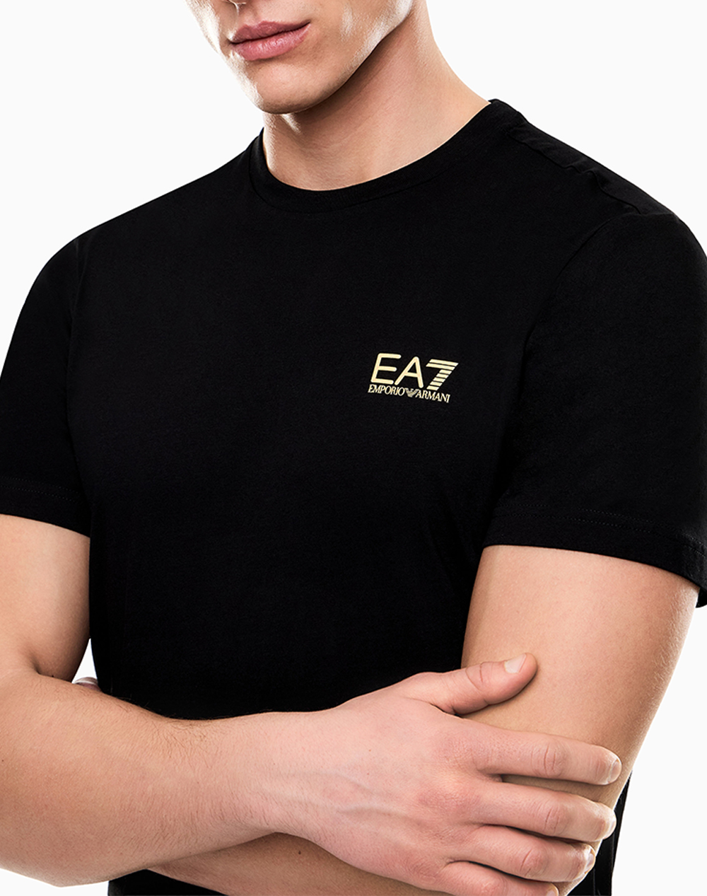 Ea7 T-Shirt 8Npt25Pjvpz-0208 Jetblack ανδρικά ρούχα μπλούζες Politikos Shop Πολιτικός