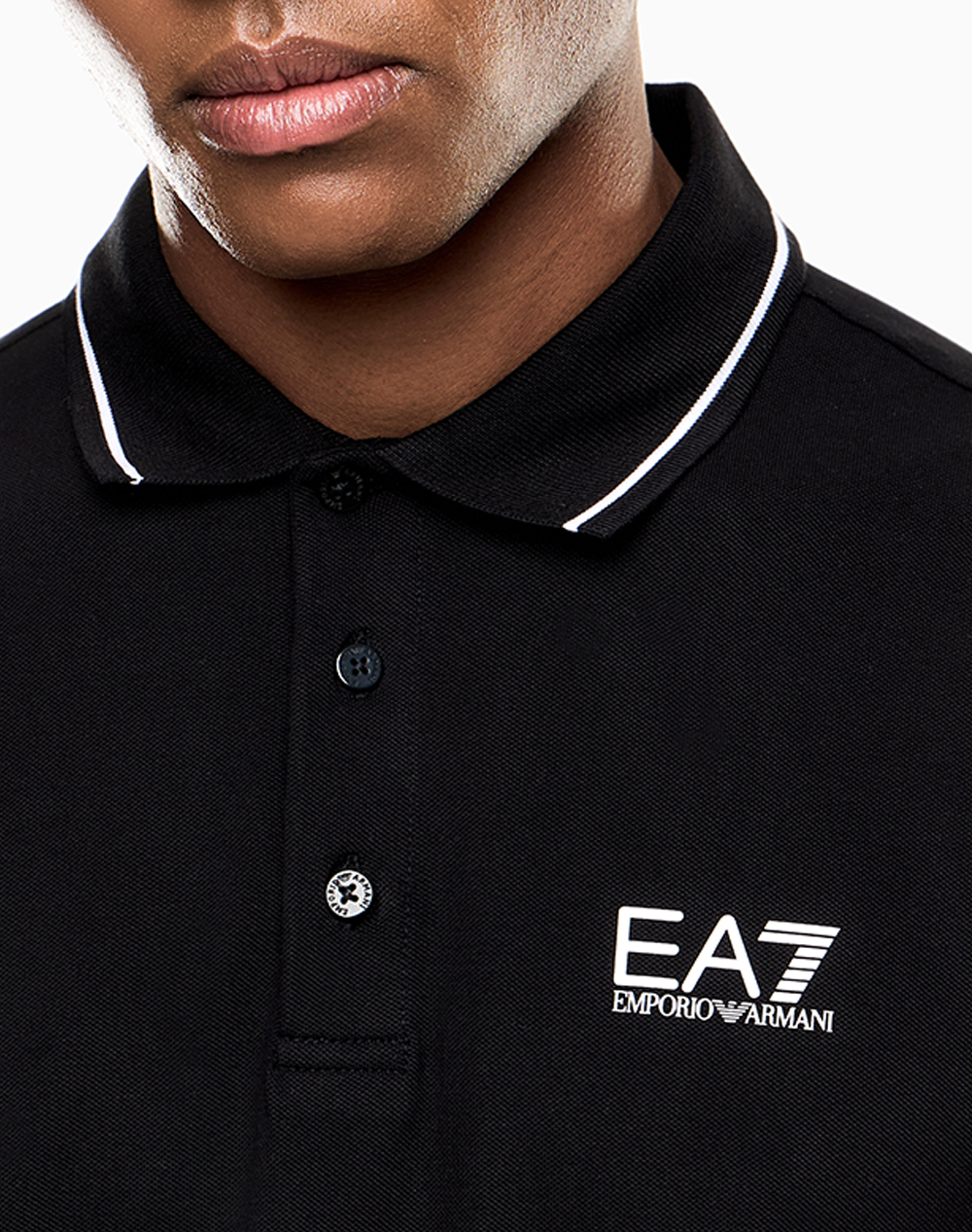 Ea7 Polo Shirt 8Npf16Pjvuz-1200 Black ανδρικά ρούχα μπλούζες Politikos Shop Πολιτικός