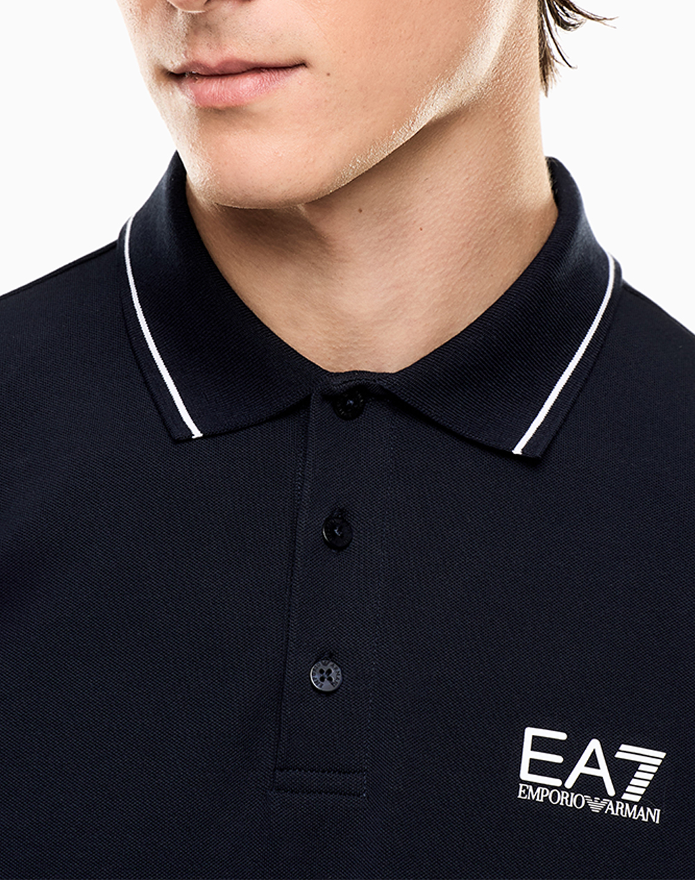 Ea7 Polo Shirt 8Npf16Pjvuz-1562 Navyblue ανδρικά ρούχα μπλούζες Politikos Shop Πολιτικός