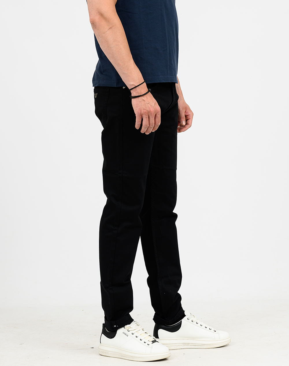 Armani 5 Pockets Pant Em000062Af22611-Uc001 Black ανδρικά ρούχα παντελόνια Jeans Politikos Shop Πολιτικός
