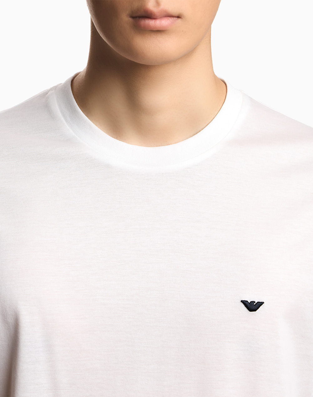 Emporio Armani T-Shirt Em004592Af13747-U0003 Offwhite ανδρικά ρούχα μπλούζες Politikos Shop Πολιτικός
