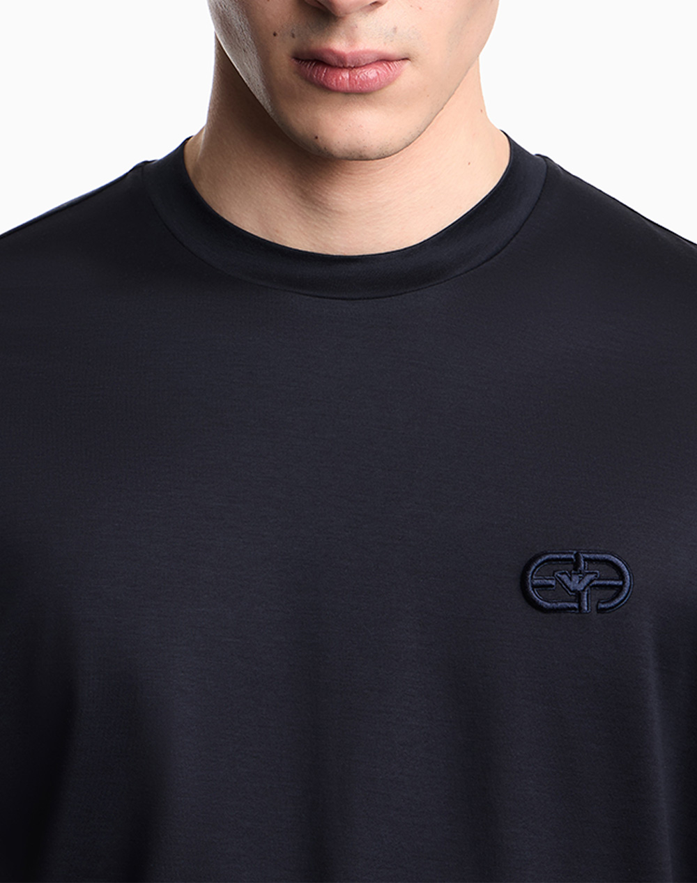 Armani T-Shirt Em004585Af10017-Ub118 Navyblue ανδρικά ρούχα μπλούζες Politikos Shop Πολιτικός