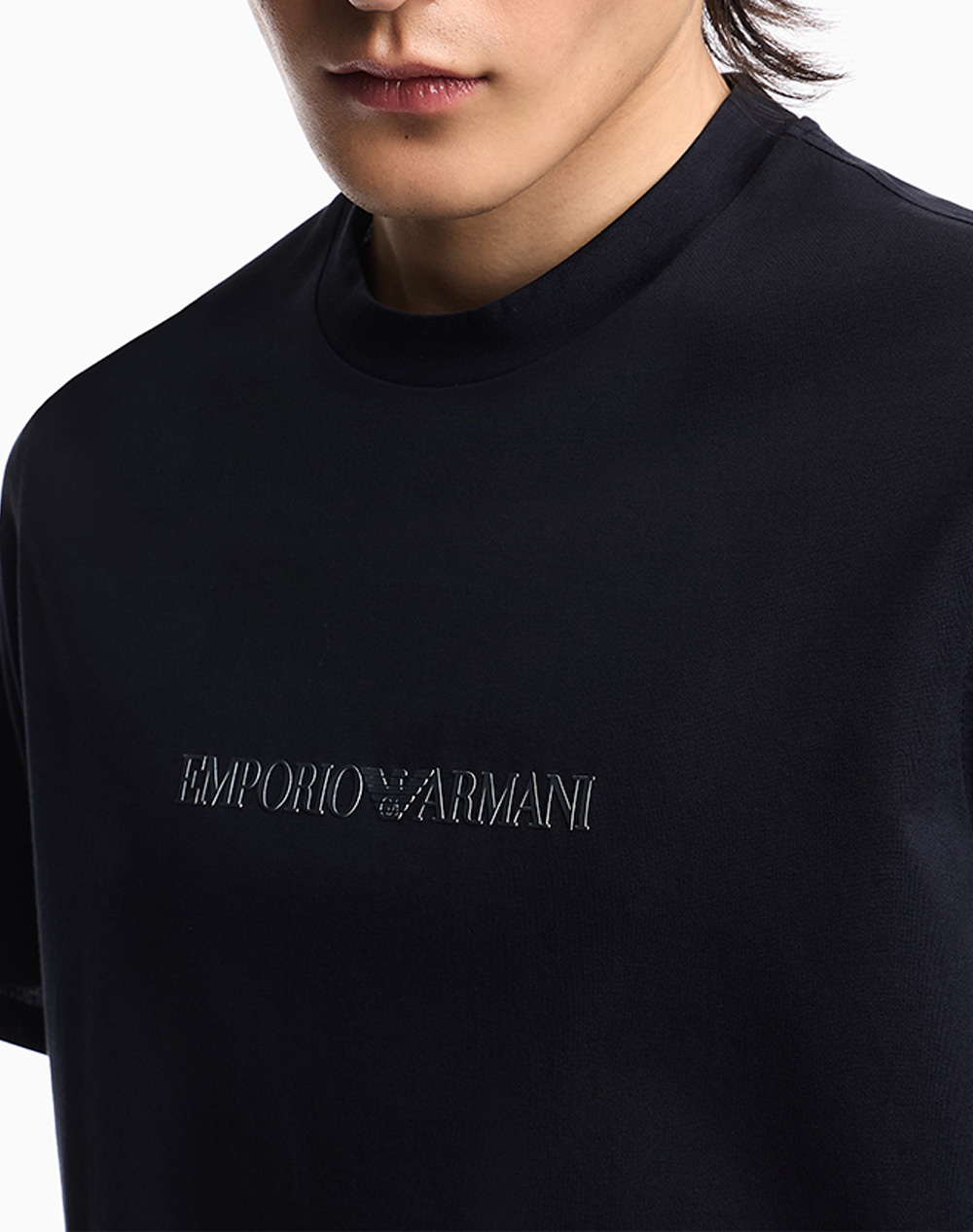 Armani T-Shirt Em004583Af13669-Mb563 Navyblue ανδρικά ρούχα μπλούζες Politikos Shop Πολιτικός