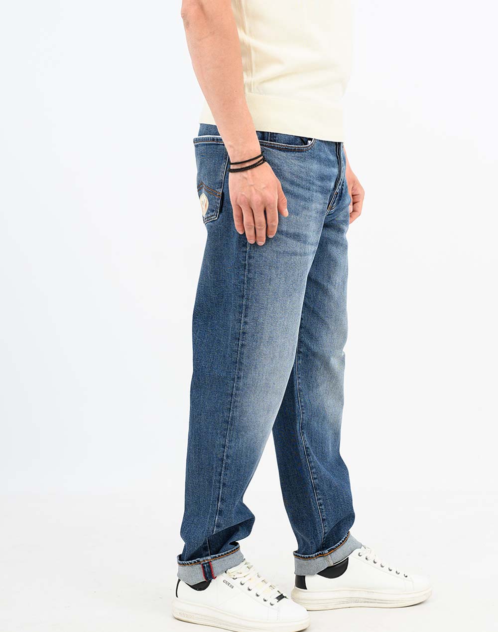 Armani Exchange 5 Pockets Pant Xm000074Af25868-Mb002 Denimblue ανδρικά ρούχα παντελόνια Jeans Politikos Shop Πολιτικός