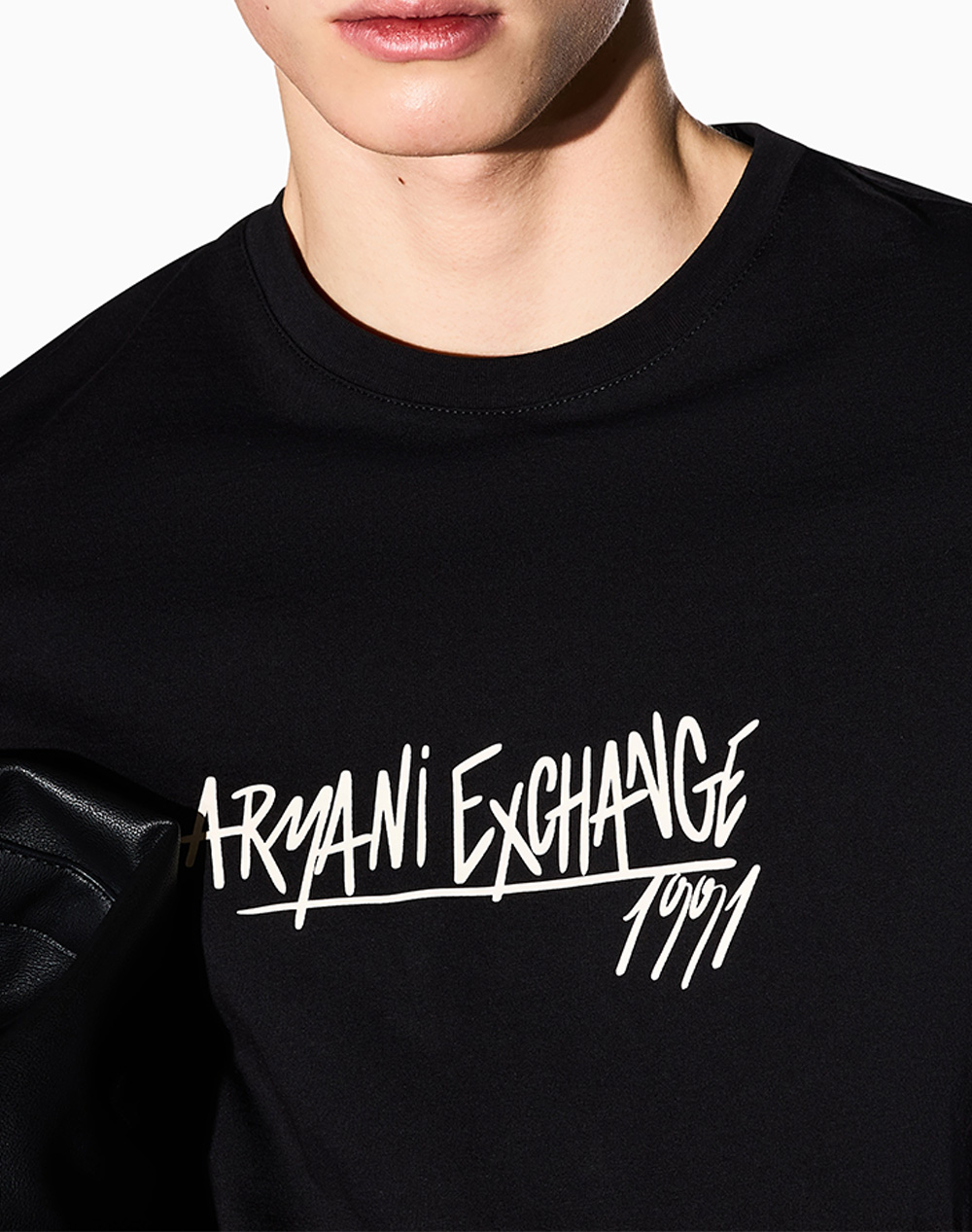 Armani Exchange T-Shirt Xm002789Af10356-Uc001 Black ανδρικά ρούχα μπλούζες Politikos Shop Πολιτικός