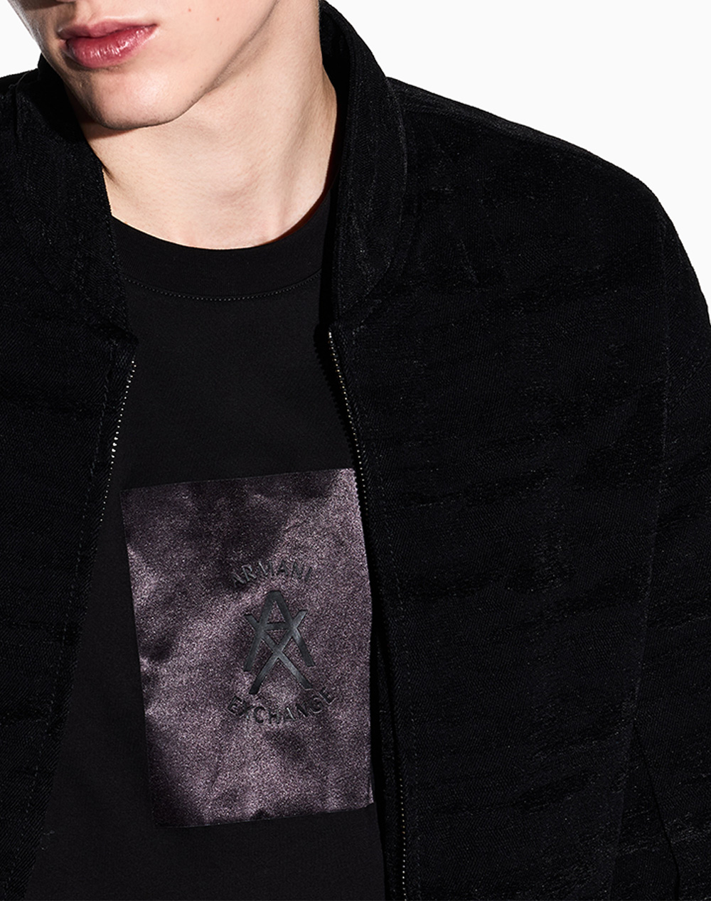Armani Exchange T-Shirt Xm002213Af10356-Uc001 Black ανδρικά ρούχα μπλούζες Politikos Shop Πολιτικός