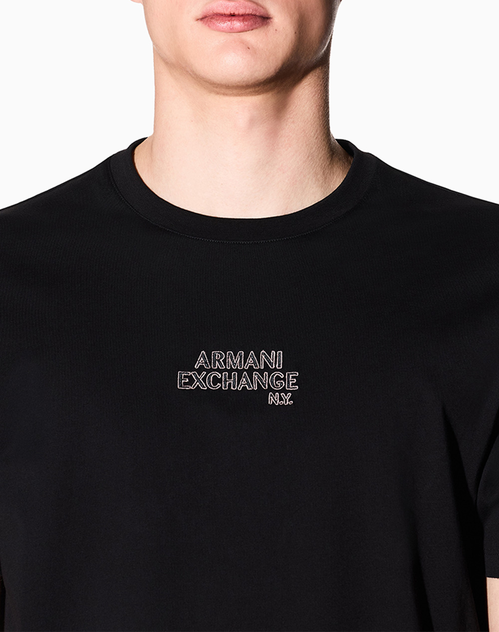 Armani Exchange T-Shirt Xm001784Af10356-Uc001 Black ανδρικά ρούχα μπλούζες Politikos Shop Πολιτικός
