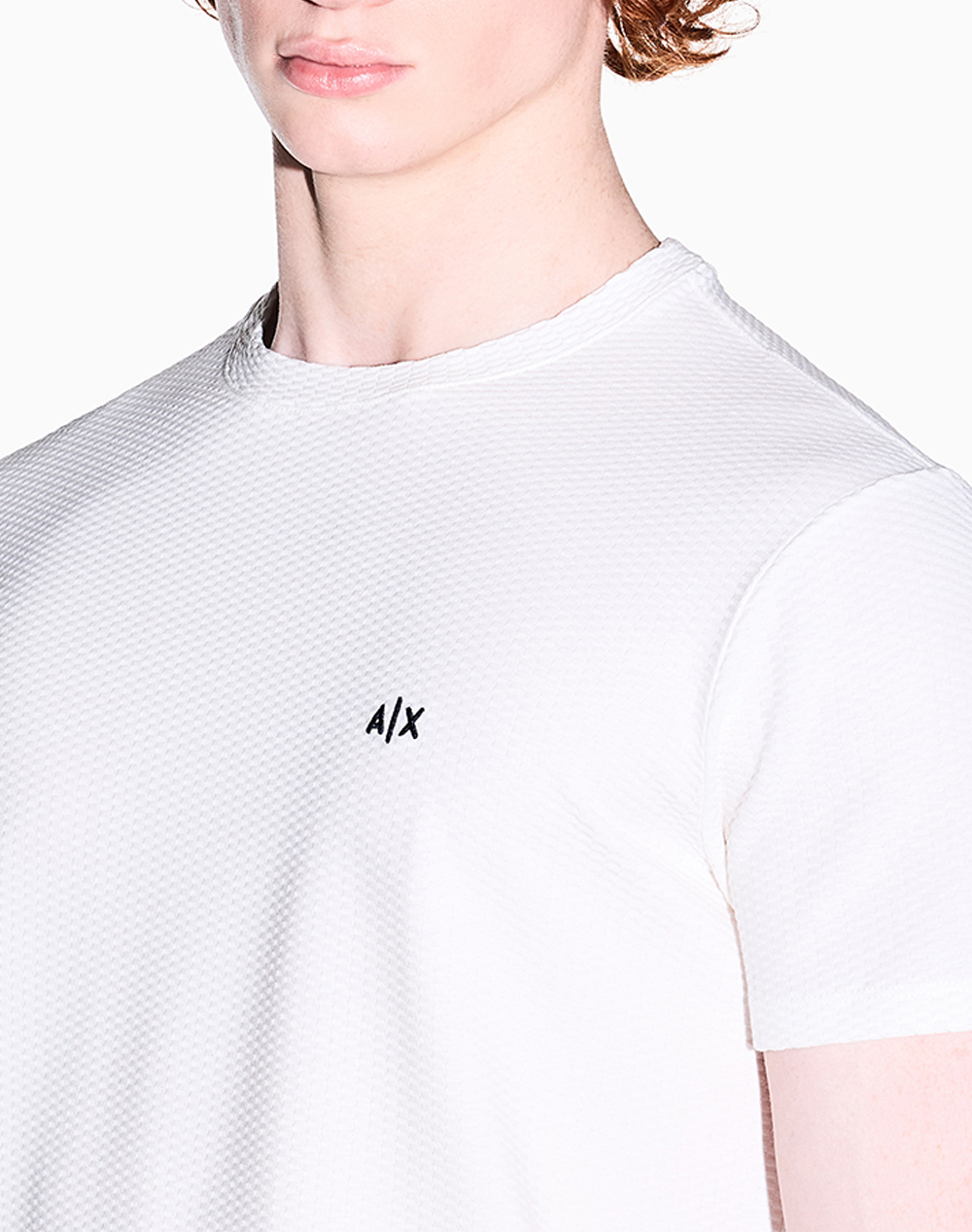 Armani Exchange T-Shirt Xm002453Af10337-U0009 Offwhite ανδρικά ρούχα μπλούζες Politikos Shop Πολιτικός