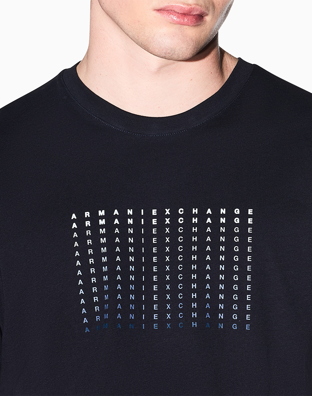 Armani Exchange T-Shirt Xm002519Af10334-Ub101 Darkblue ανδρικά ρούχα μπλούζες Politikos Shop Πολιτικός