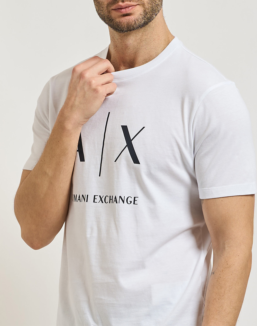 Armani Exchange T-Shirt Xm002683Af10356-U0002 White ανδρικά ρούχα μπλούζες Politikos Shop Πολιτικός