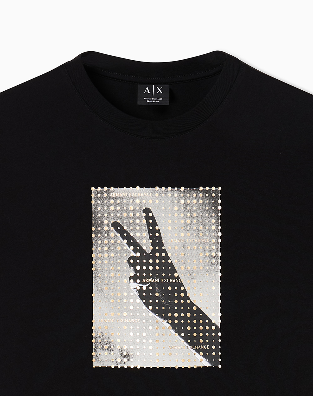 Armani Exchange T-Shirt Xm002229Af12308-Uc001 Black ανδρικά ρούχα μπλούζες Politikos Shop Πολιτικός