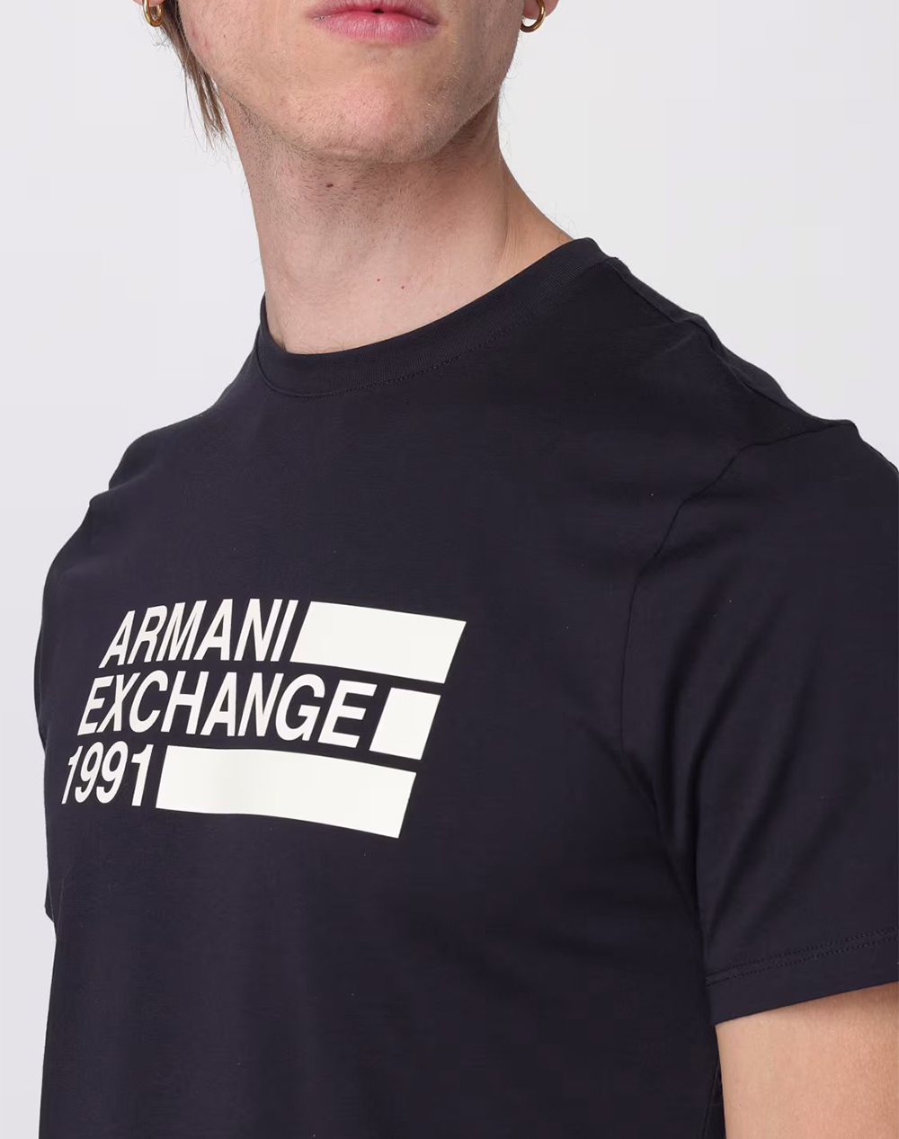 Armani Exchange T-Shirt Xm002788Af10356-Ub101 Midnightblue ανδρικά ρούχα μπλούζες Politikos Shop Πολιτικός