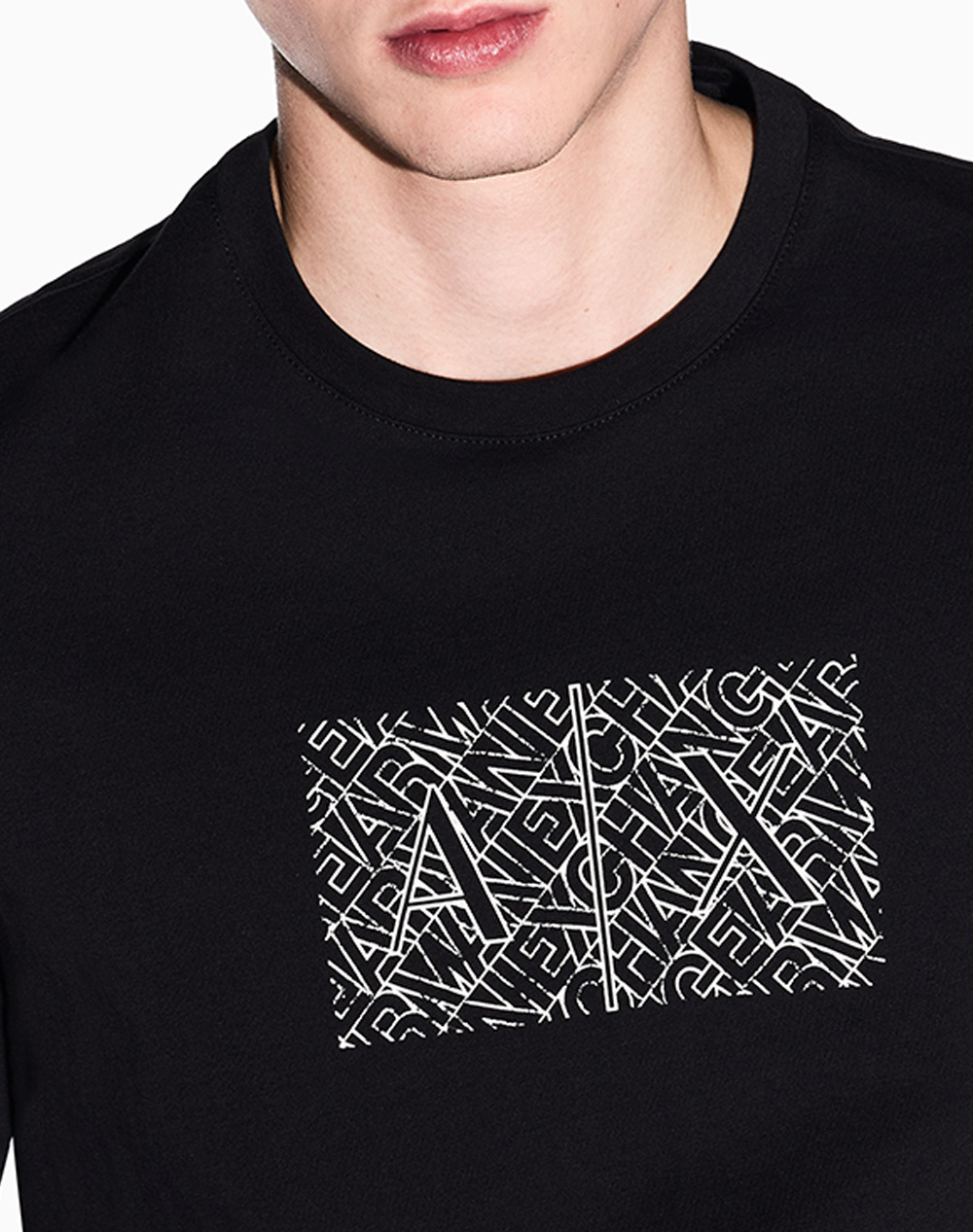 Armani Exchange T-Shirt Xm002784Af10356-Uc001 Black ανδρικά ρούχα μπλούζες Politikos Shop Πολιτικός