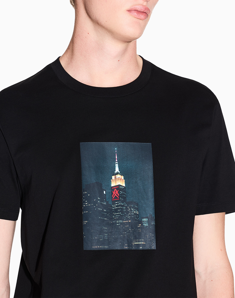 Armani Exchange T-Shirt Xm002214Af10356-Uc001 Black ανδρικά ρούχα μπλούζες Politikos Shop Πολιτικός