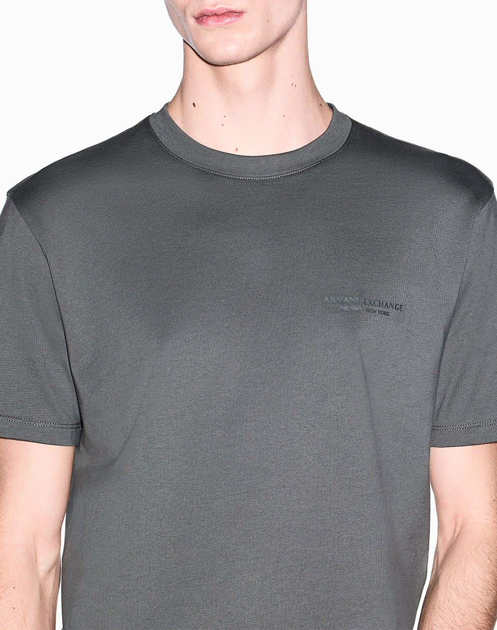 Armani Exchange T-Shirt Xm001281Af10361-M8317 Gray ανδρικά ρούχα μπλούζες Politikos Shop Πολιτικός
