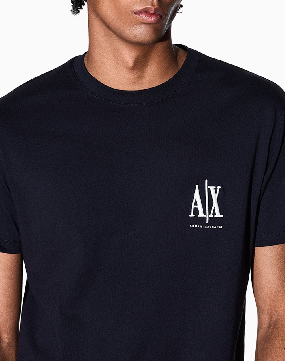 Armani Exchange T-Shirt Xm000365Af12308-Ub101 Navyblue ανδρικά ρούχα μπλούζες Politikos Shop Πολιτικός