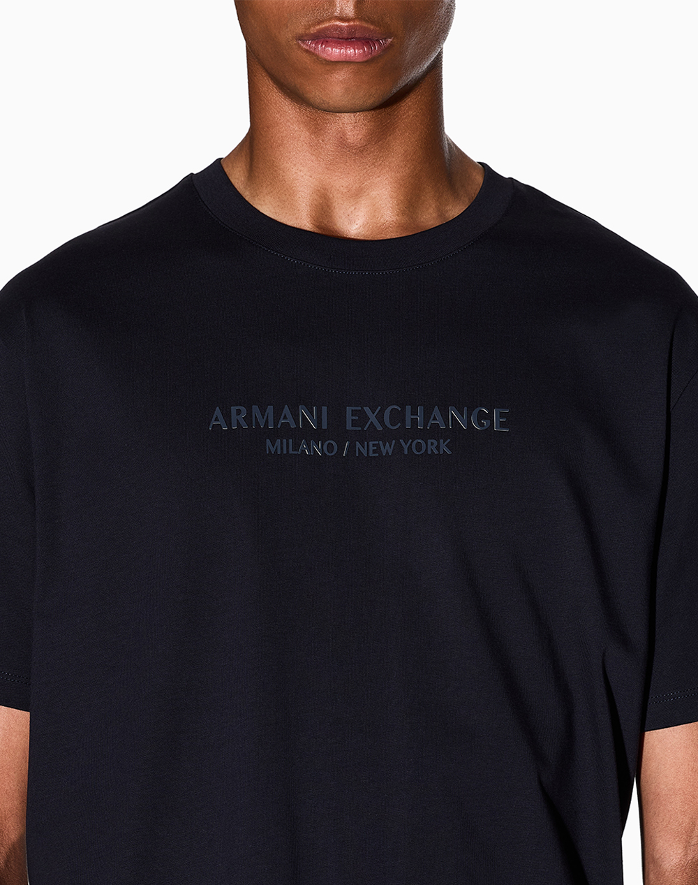 Armani Exchange T-Shirt Xm001280Af10361-Ub101 Navyblue ανδρικά ρούχα μπλούζες Politikos Shop Πολιτικός