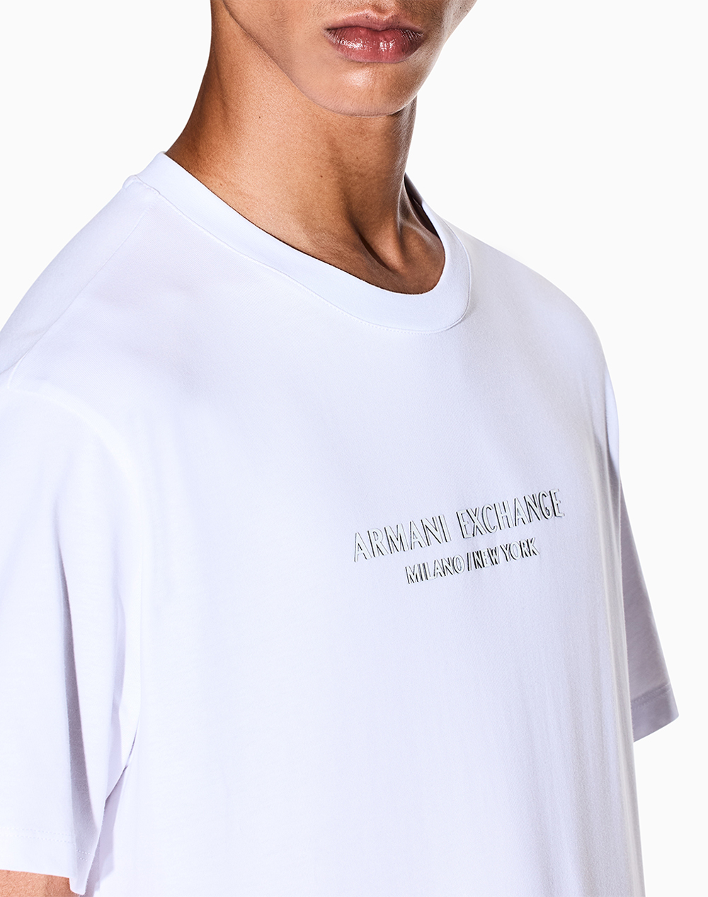 Armani Exchange T-Shirt Xm001280Af10361-U0002 White ανδρικά ρούχα μπλούζες Politikos Shop Πολιτικός