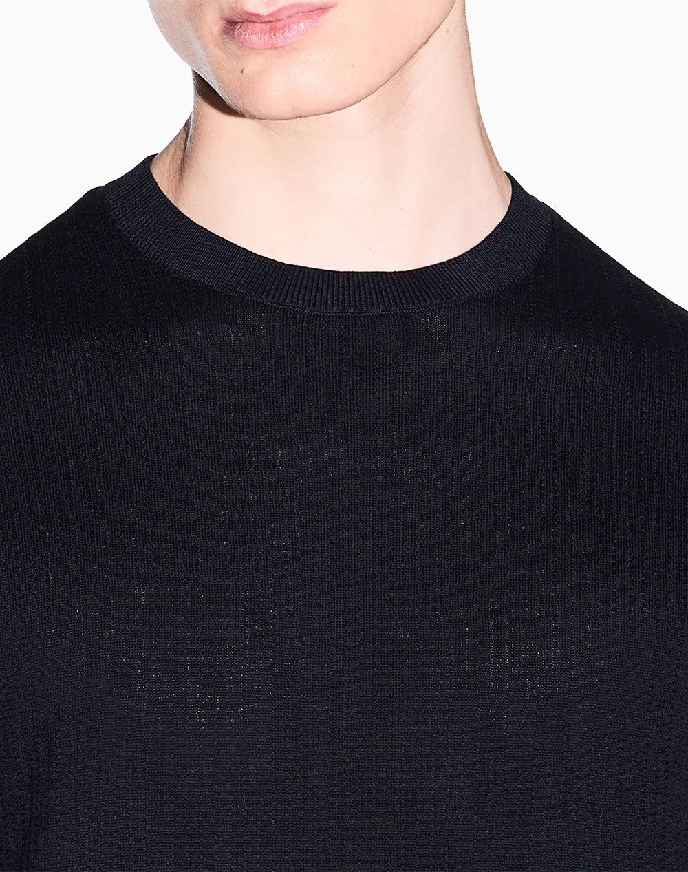 Armani Exchange Pullover Xm002439Af22249-Ub101 Navyblue ανδρικά ρούχα μπλούζες T-Shirt Politikos Shop Πολιτικός