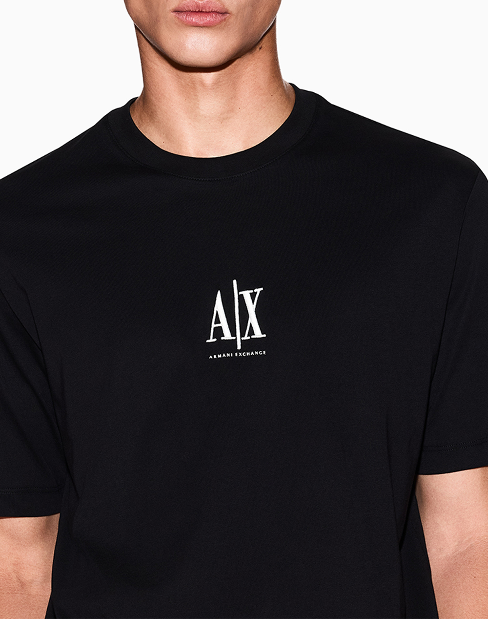 Armani Exchange T-Shirt Xm000363Af12308-Uc001 Black ανδρικά ρούχα μπλούζες Politikos Shop Πολιτικός