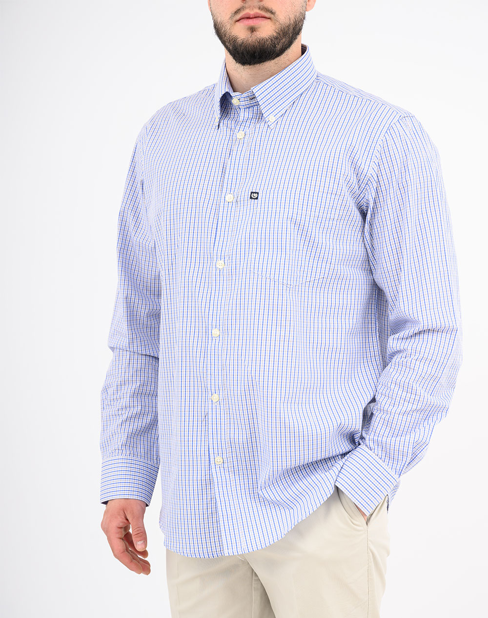 Ascot Shirt 15373204-10 Lightblue ανδρικά ρούχα πουκάμισα Politikos Shop Πολιτικός
