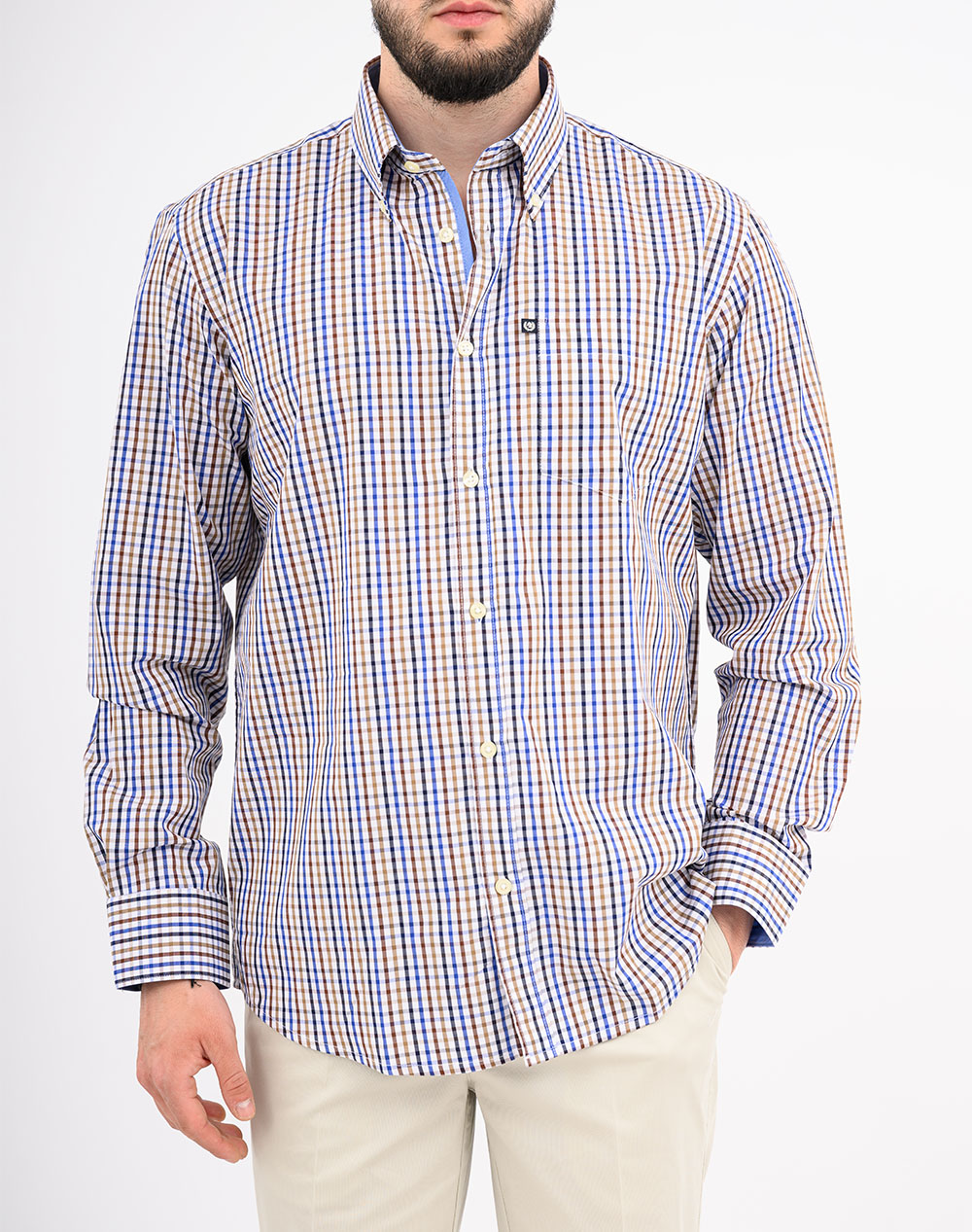 Ascot Shirt 15373204-48 Mixed ανδρικά ρούχα πουκάμισα Politikos Shop Πολιτικός