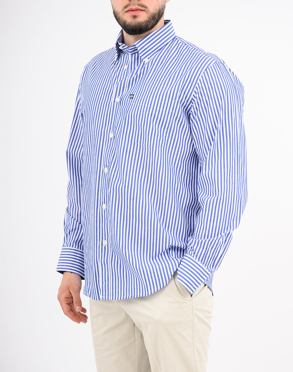Ascot Shirt 15973204-89 Blue ανδρικά ρούχα πουκάμισα Politikos Shop Πολιτικός