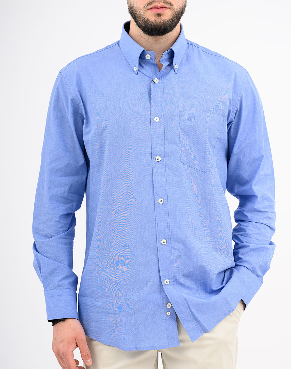 Ascot Shirt 15352212-05 Lightblue ανδρικά ρούχα πουκάμισα Politikos Shop Πολιτικός