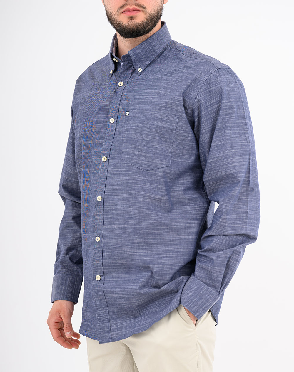 Ascot Shirt 15357204-03 Darkblue ανδρικά ρούχα πουκάμισα Politikos Shop Πολιτικός