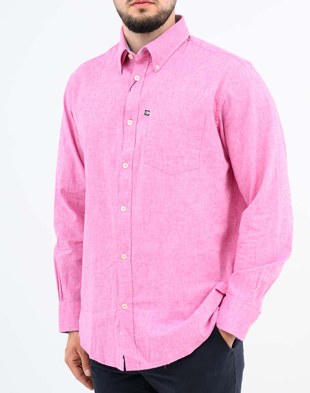 Ascot Πουκαμισο 15362209-04 Pink ανδρικά ρούχα πουκάμισα Politikos Shop Πολιτικός