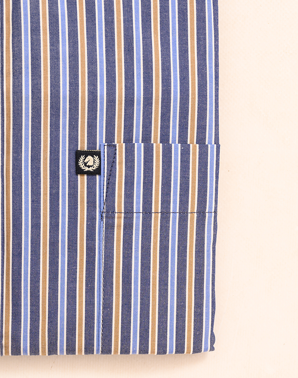Ascot Shirt 15373254-37 Navyblue ανδρικά ρούχα πουκάμισα Politikos Shop Πολιτικός