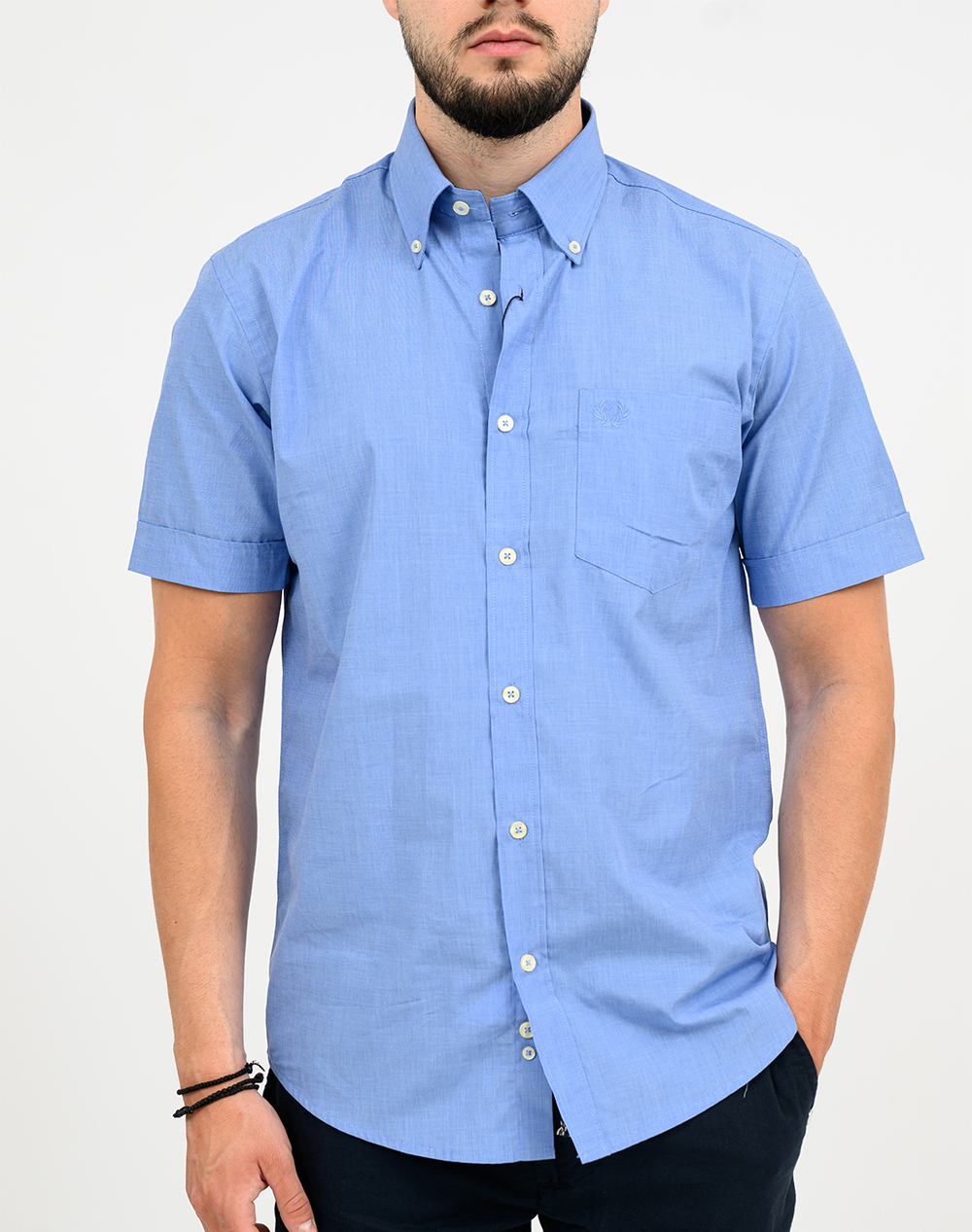 Ascot Πουκαμισο 15352252-05 Lightblue ανδρικά ρούχα πουκάμισα Politikos Shop Πολιτικός