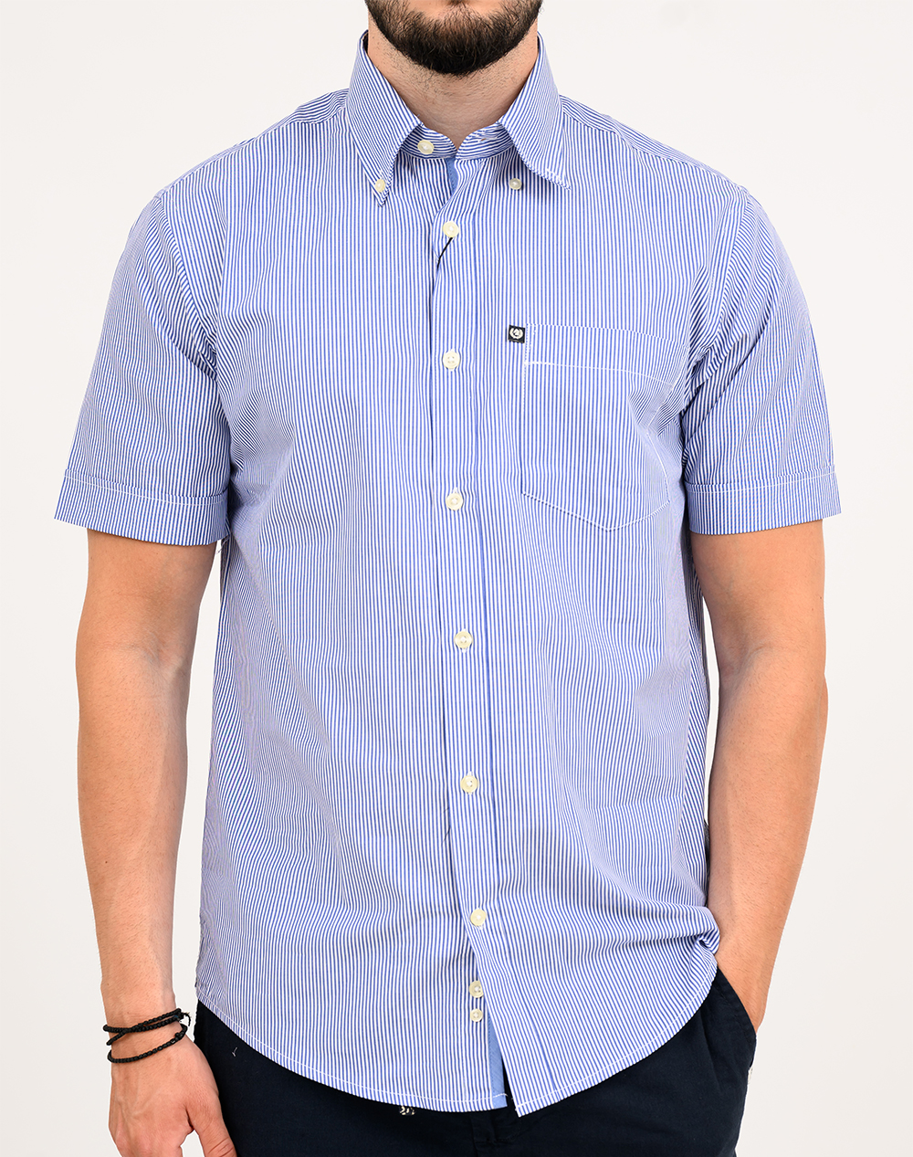 Ascot Πουκαμισο 15973254-83 Lightblue ανδρικά ρούχα πουκάμισα Politikos Shop Πολιτικός