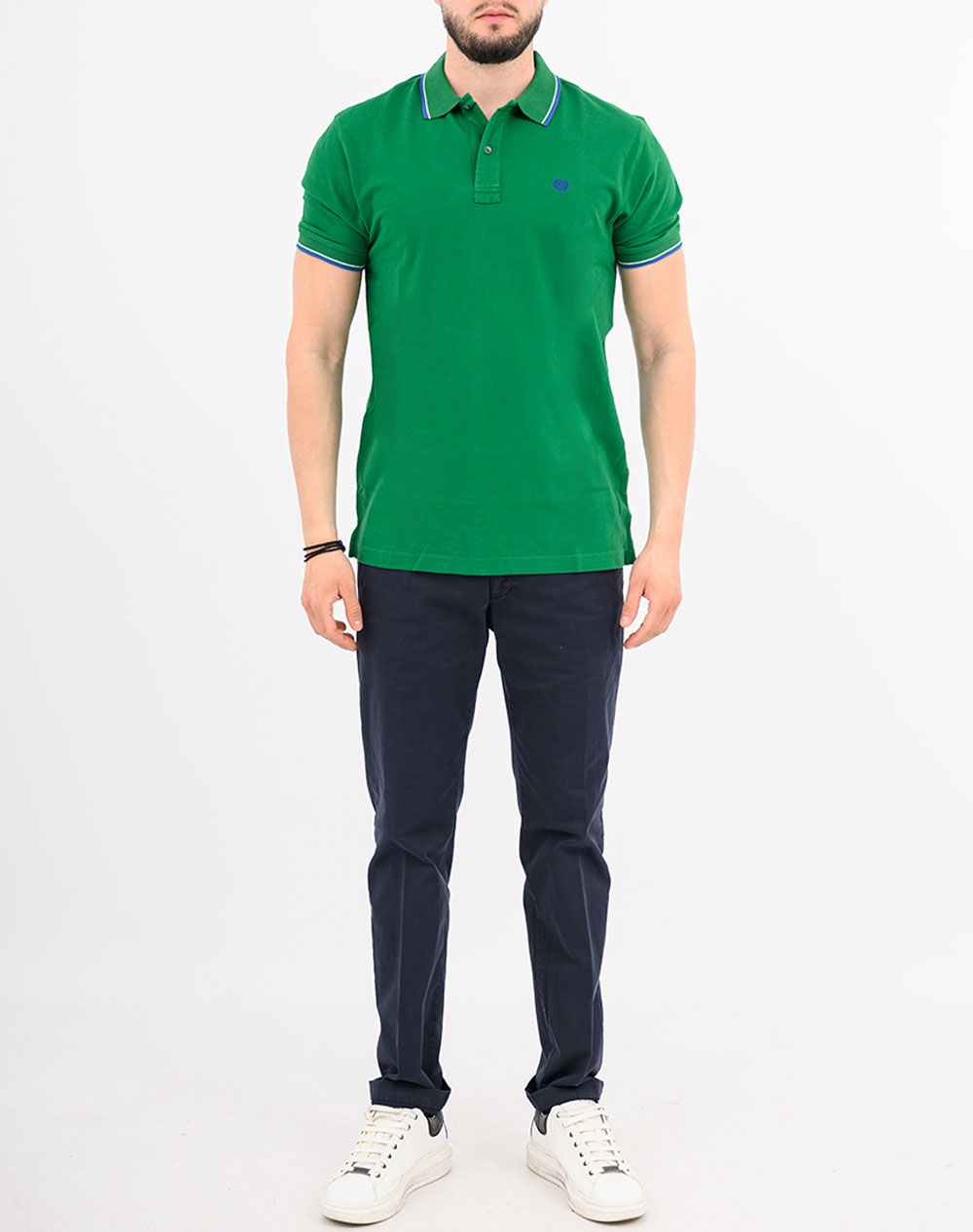 Ascot Polo 15388357-75 Green ανδρικά ρούχα μπλούζες Politikos Shop Πολιτικός