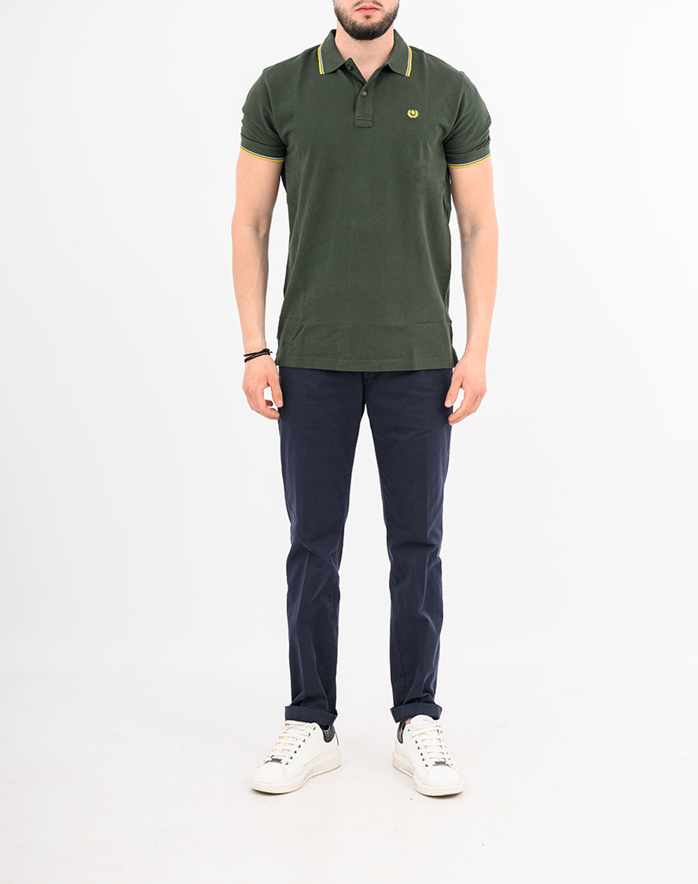 Ascot Polo 15388357-74 Olive ανδρικά ρούχα μπλούζες Politikos Shop Πολιτικός
