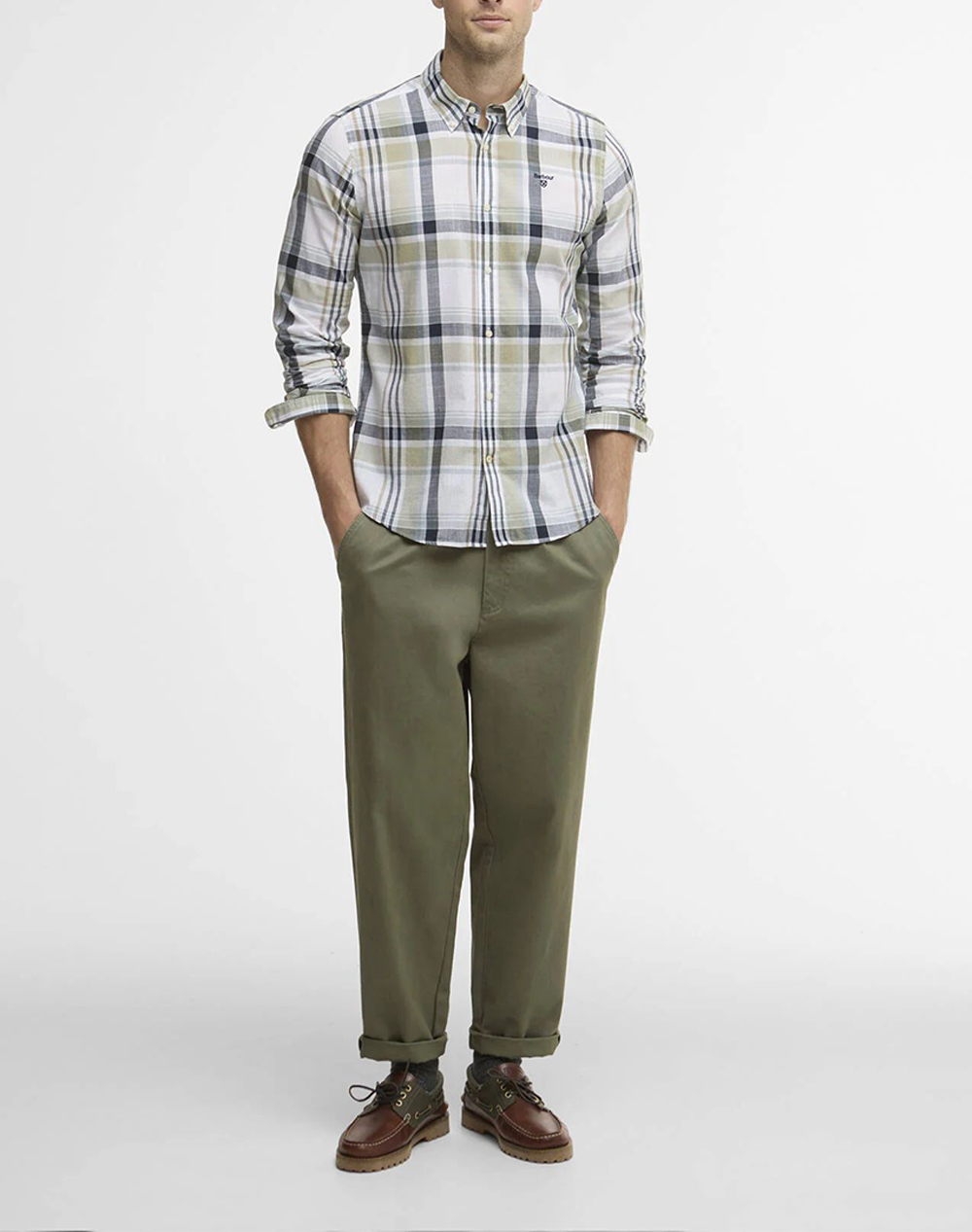Barbour Πουκαμισο Msh5295-Brgn34 5 Mixed ανδρικά ρούχα πουκάμισα Politikos Shop Πολιτικός