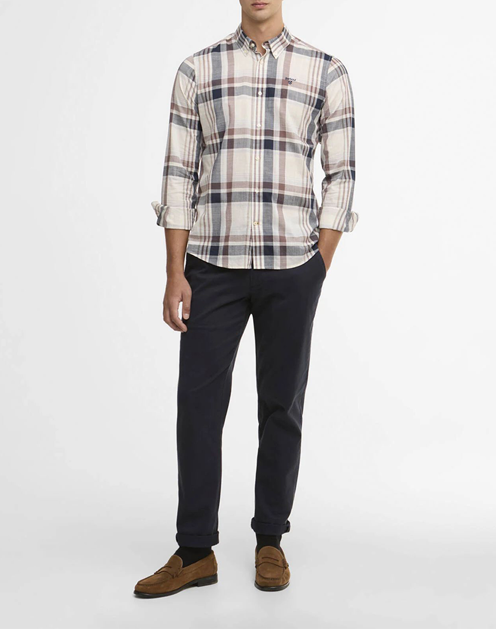 Barbour Πουκαμισο Msh5295-Brwh32 1 Multi ανδρικά ρούχα πουκάμισα Politikos Shop Πολιτικός