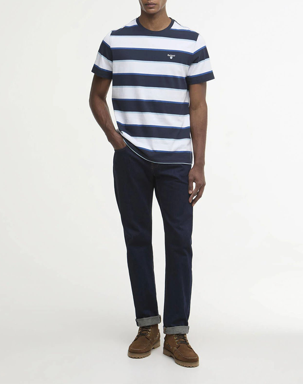 Barbour Μπλούζα T-Shirt Κ Μ Mts1564-Brny91 Navyblue ανδρικά ρούχα μπλούζες Politikos Shop Πολιτικός