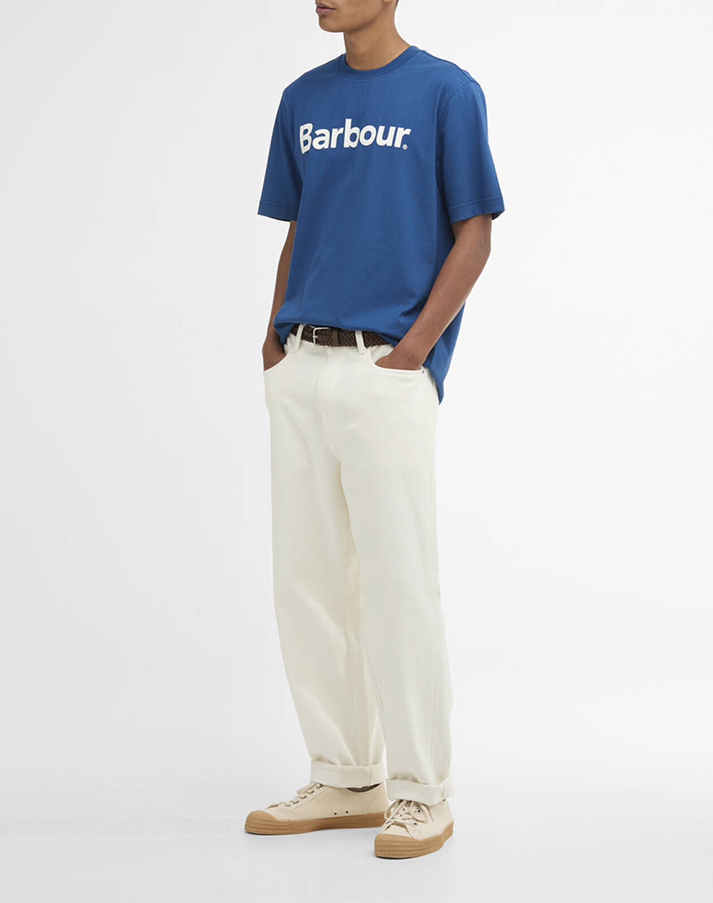 Barbour Μπλούζα T-Shirt Κ Μ Mts1393-Brbu95 Blue ανδρικά ρούχα μπλούζες Politikos Shop Πολιτικός