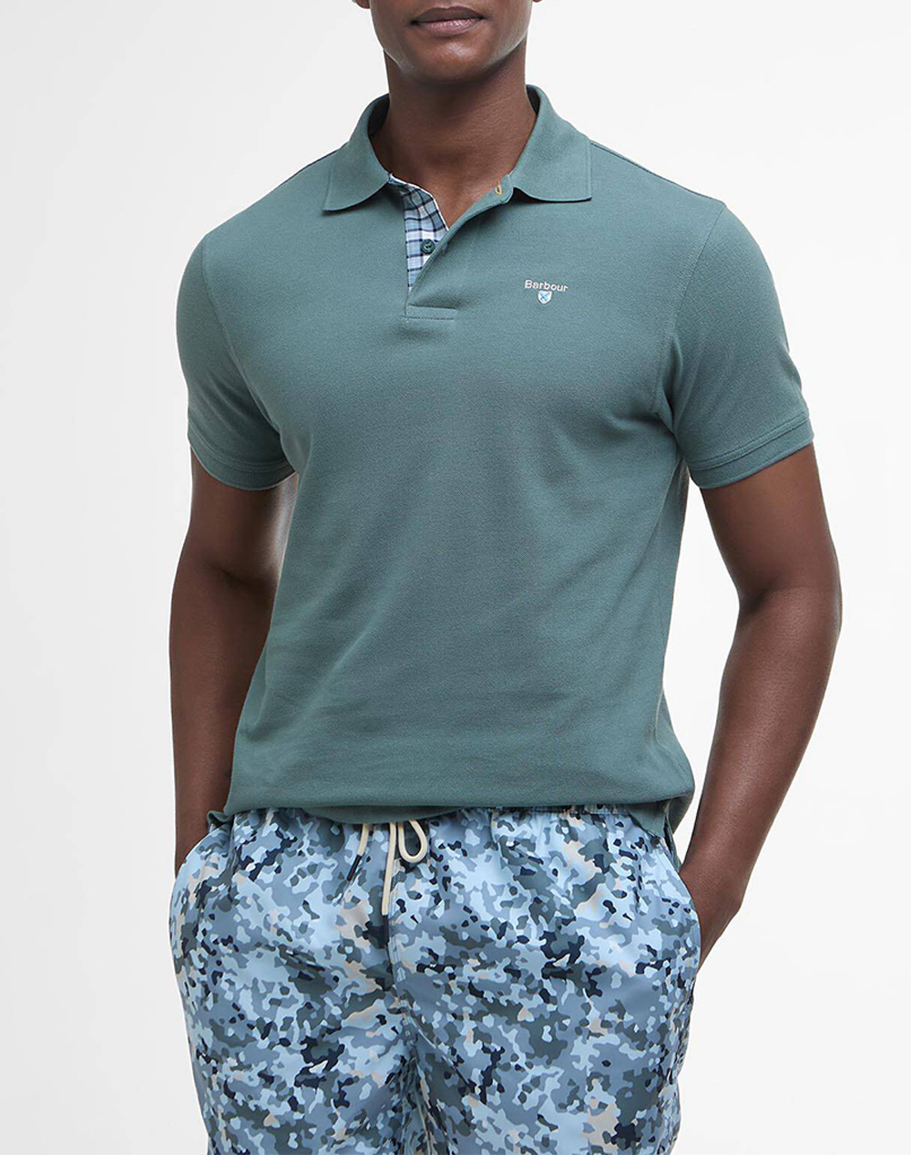 BARBOUR ΜΠΛΟΥΖΑ POLO MML0012-BRTE31 MintGreen