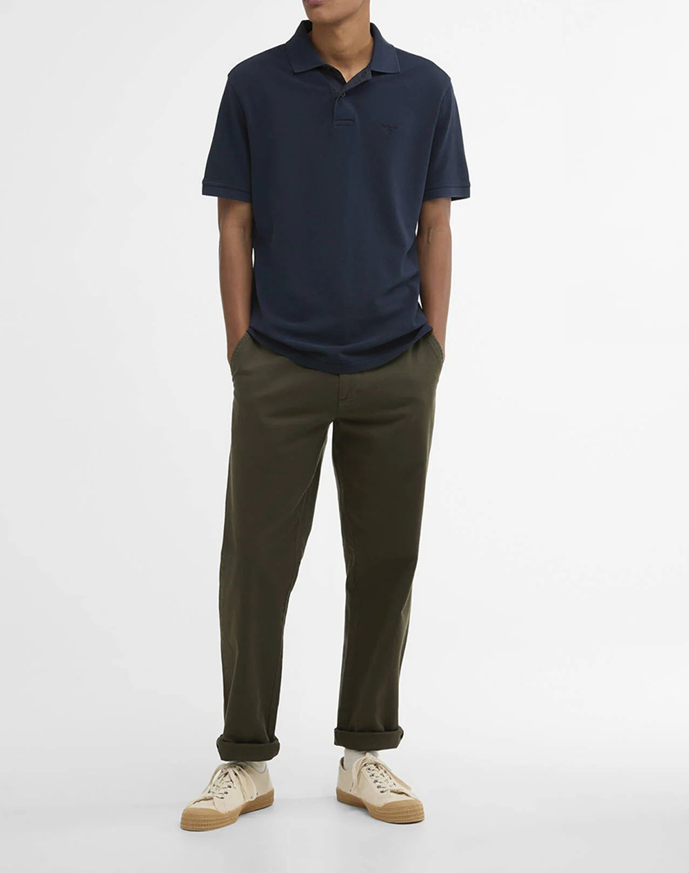 Barbour Μπλούζα Polo Mml1535-Brny51 11 Navyblue ανδρικά ρούχα μπλούζες Politikos Shop Πολιτικός