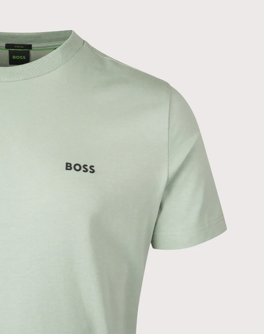 Boss Tee 10256064 01 50506373-359-359 Lightgreen ανδρικά ρούχα μπλούζες T-Shirt Politikos Shop Πολιτικός