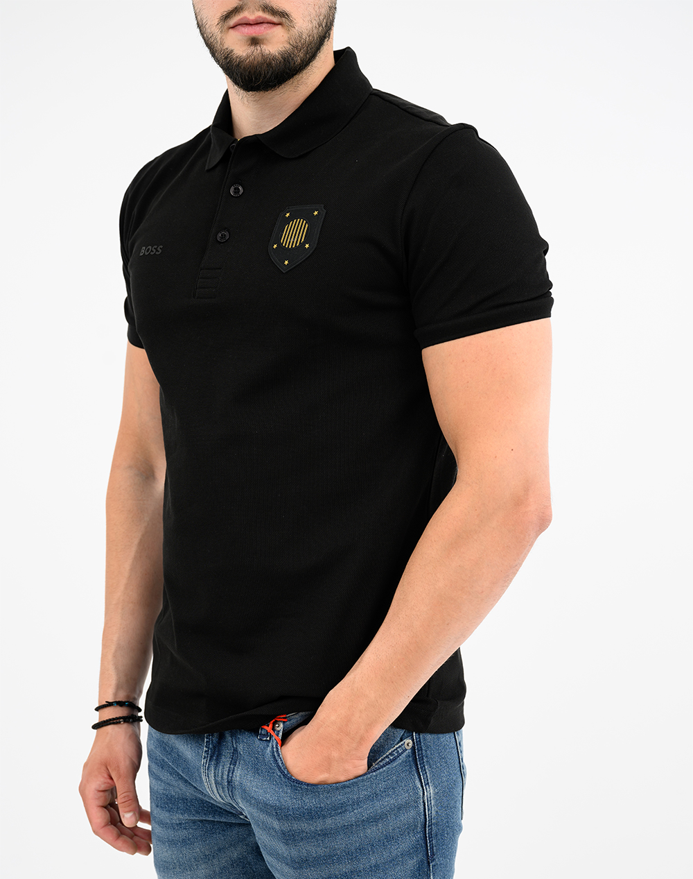 Boss Pl Bb Bc Lux Paddy 10278572 01 50559263-001 Black ανδρικά ρούχα μπλούζες Polo Politikos Shop Πολιτικός