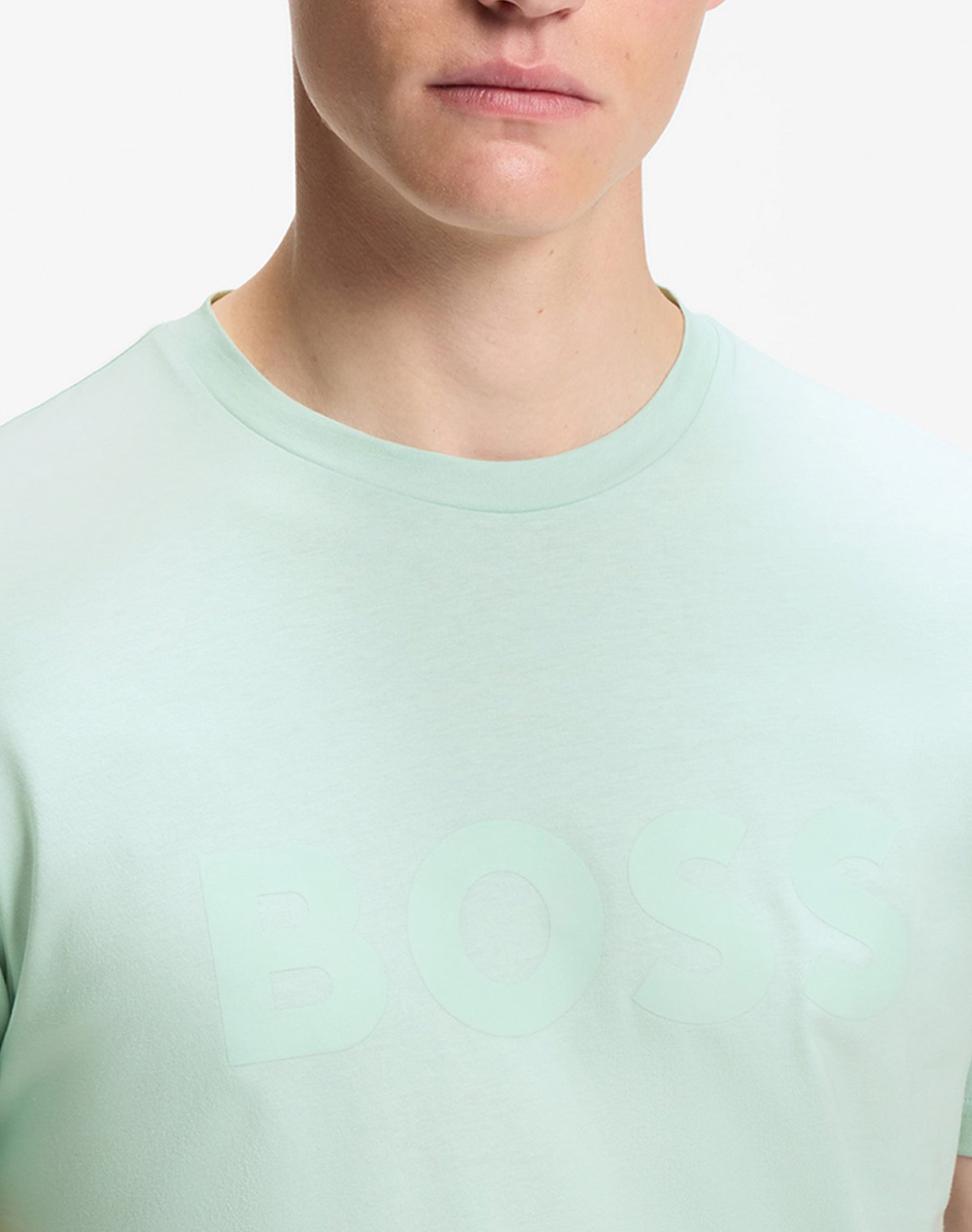 Boss Thinking 1 10246016 01 50481923-447 Aqua ανδρικά ρούχα μπλούζες T-Shirt Politikos Shop Πολιτικός