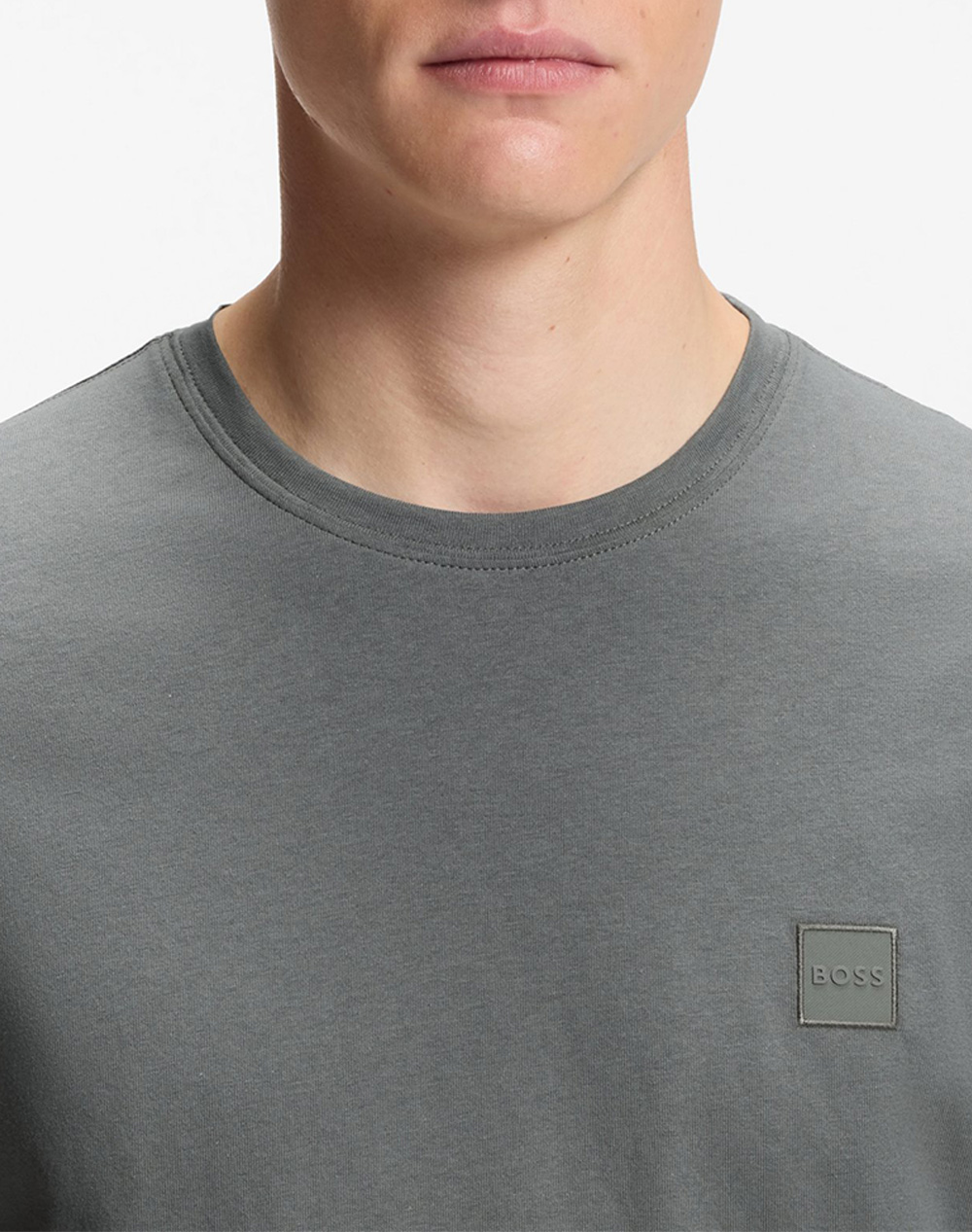 Boss Tales 10242631 02 50508584-076 Gray ανδρικά ρούχα μπλούζες T-Shirt Politikos Shop Πολιτικός